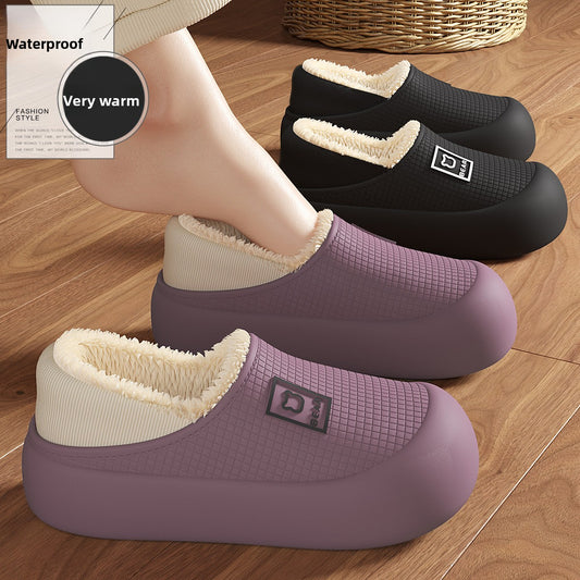 Women's Fashion Waterproof Cotton Slippers